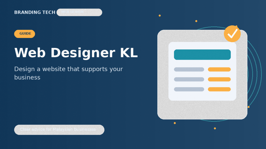 Web designer KL for a clear and effective business website.