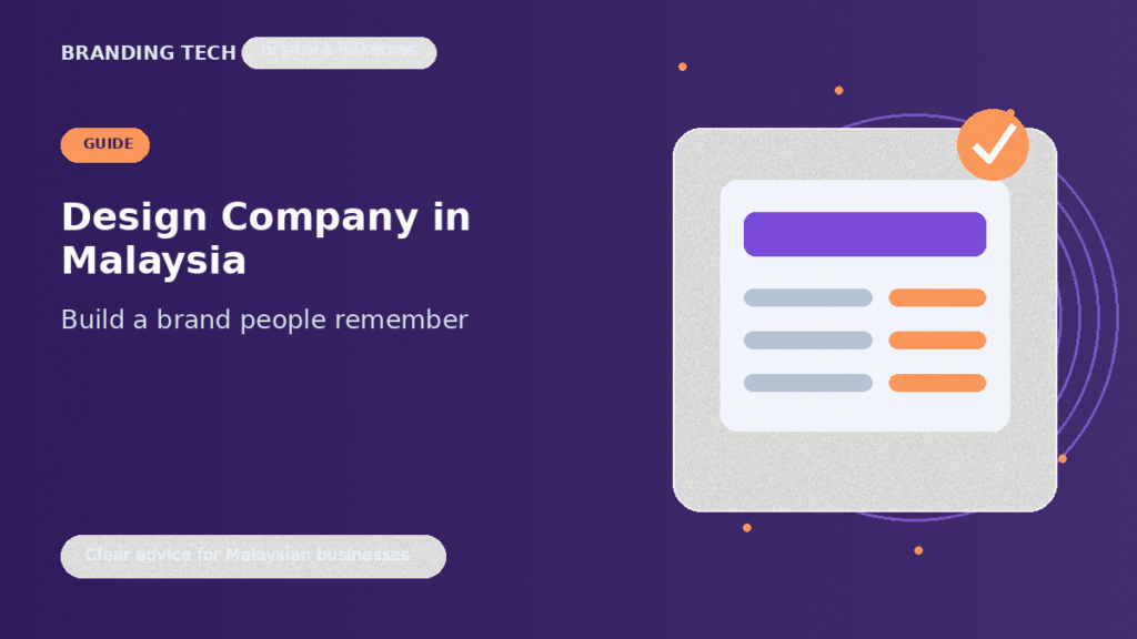 Design company in Malaysia for a clear and consistent brand.